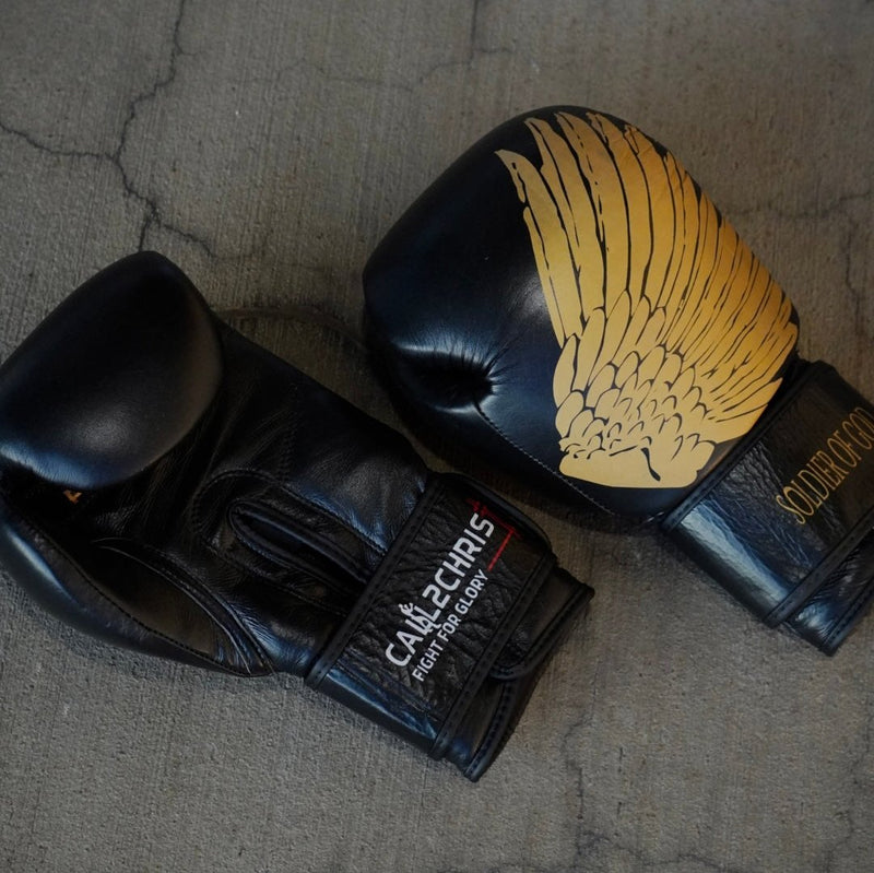 Boxing Gloves Black/ Gold